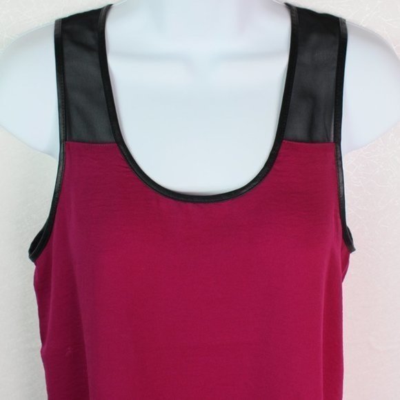 Express Magenta Racer Back High Lo Tank To… - Picture 3 of 11